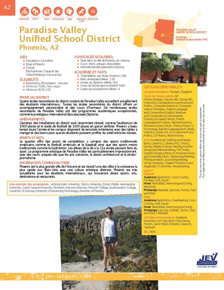 Paradise Valley Unified School District Phoenix, AZ